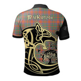 MacKintosh Ancient Tartan Polo Shirt Viking Wolf